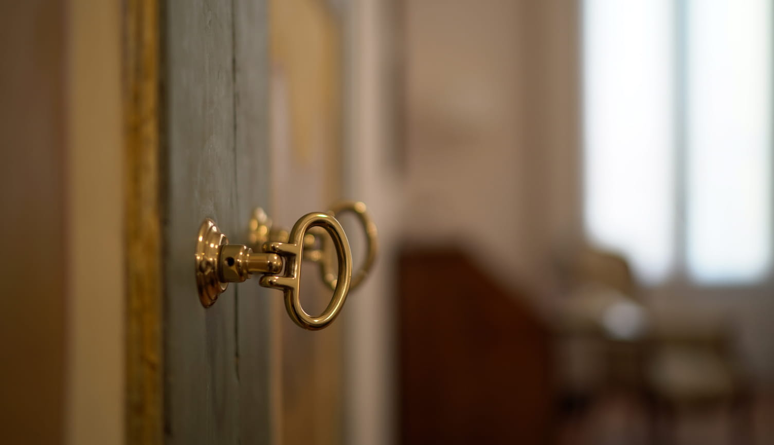 Original 17th-century Neapolitan doors restored by Santa Chiara Boutique Hotel